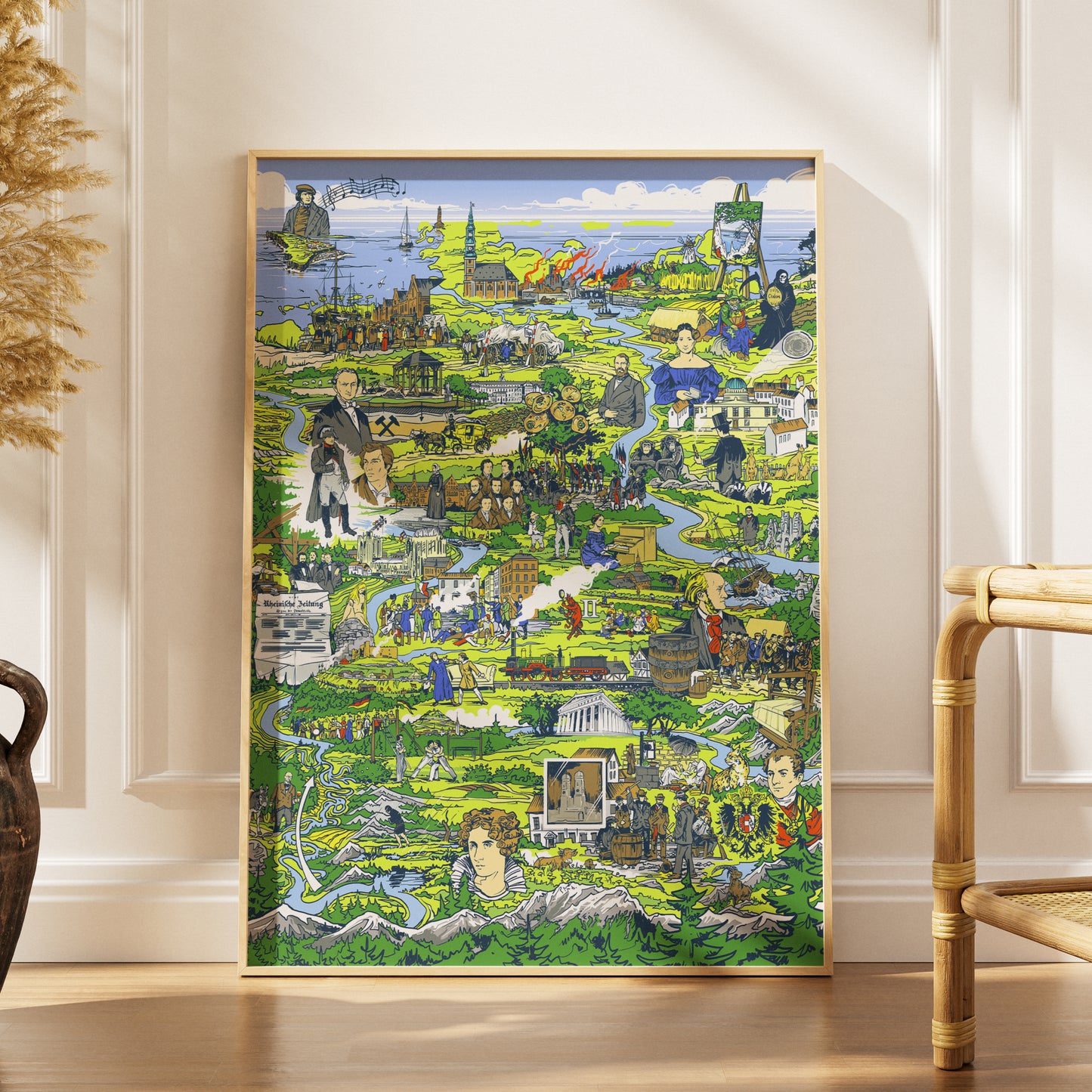 Wimmelbild "Deutschland im Vormärz"